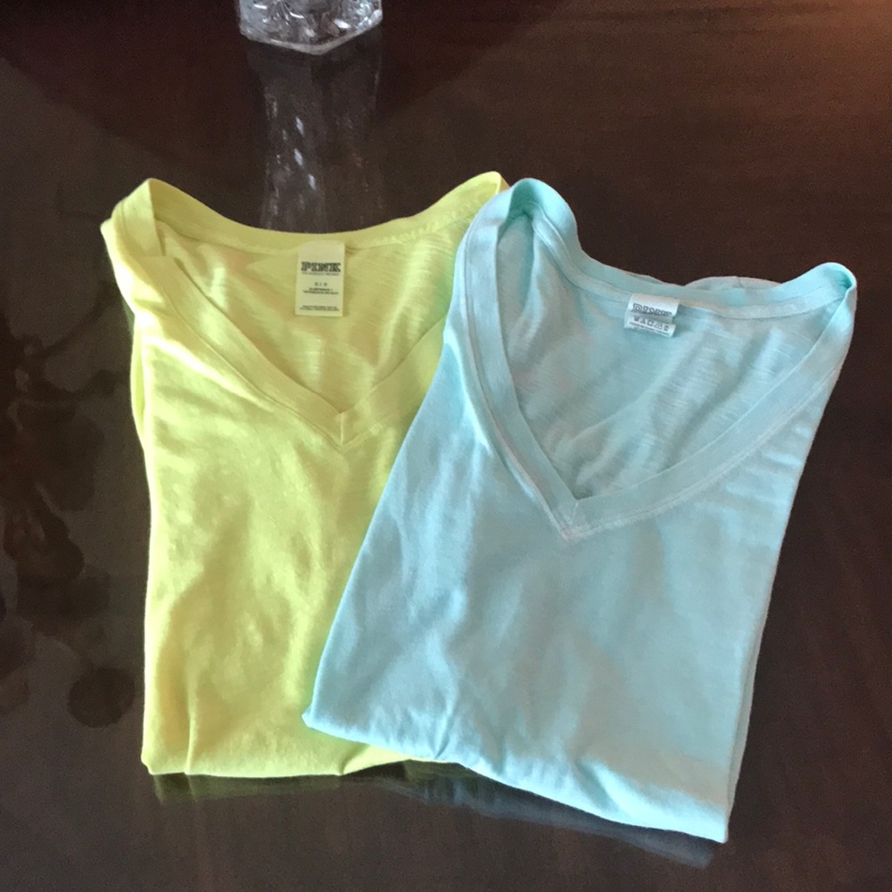 2 Tees by PINK Victoria Secret in Small